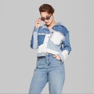 Wild Fable Patchwork Jean Jacket